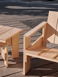 Crate Low Table - Lakeret fyrretræ / Lacquered pinewood^Hay Online