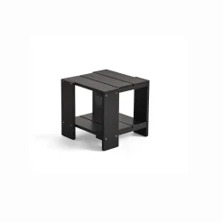 Crate Side Table - Black - Lakeret fyrretræ / Lacquered pinewood^Hay Discount