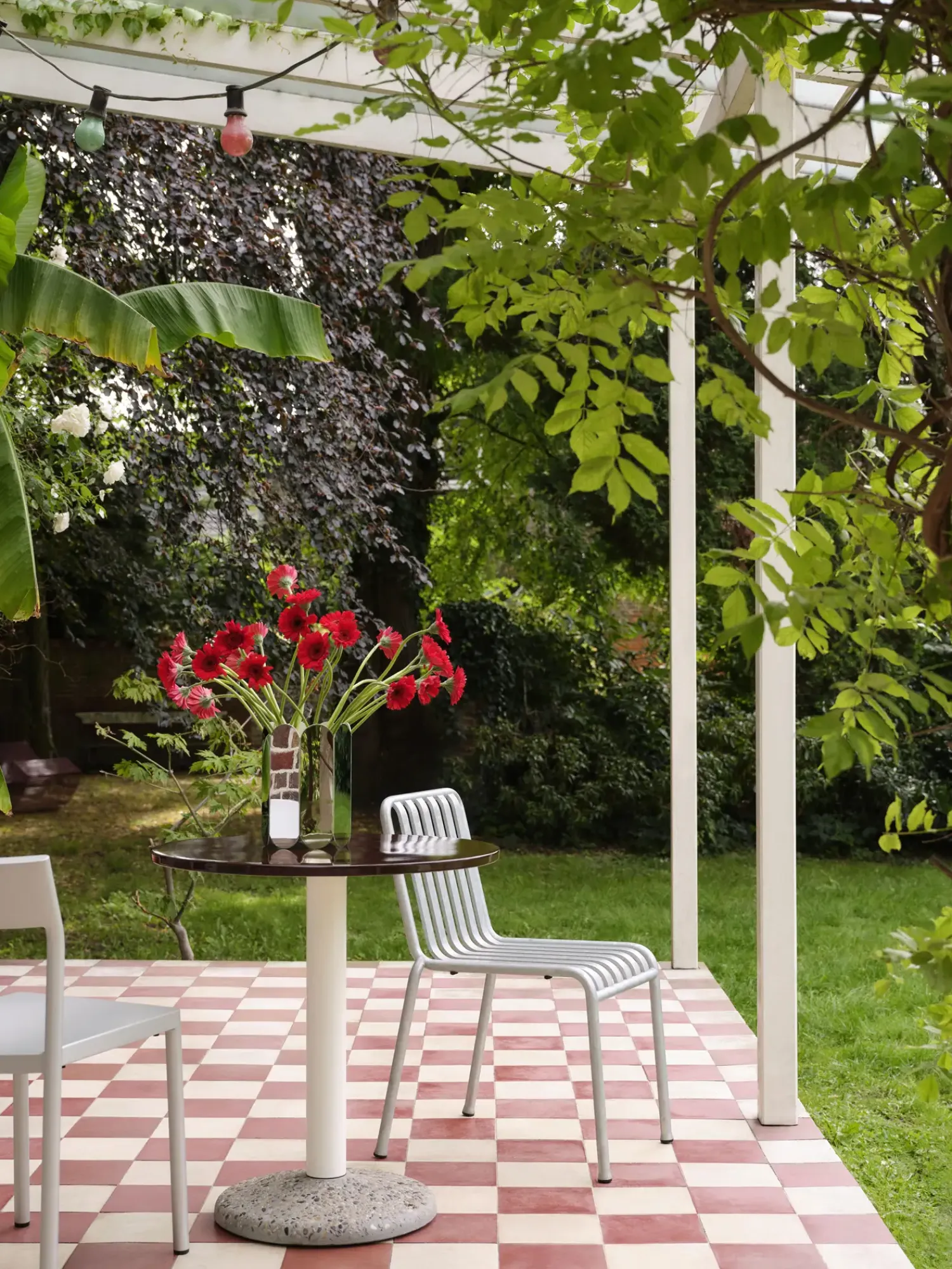 havebord - Keramik bord - Ceramic table - Bordeaux - Ø 70 cm^Hay Hot