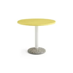 havebord - Keramik bord - Ceramic table - Gul - Ø90 cm*Hay Best