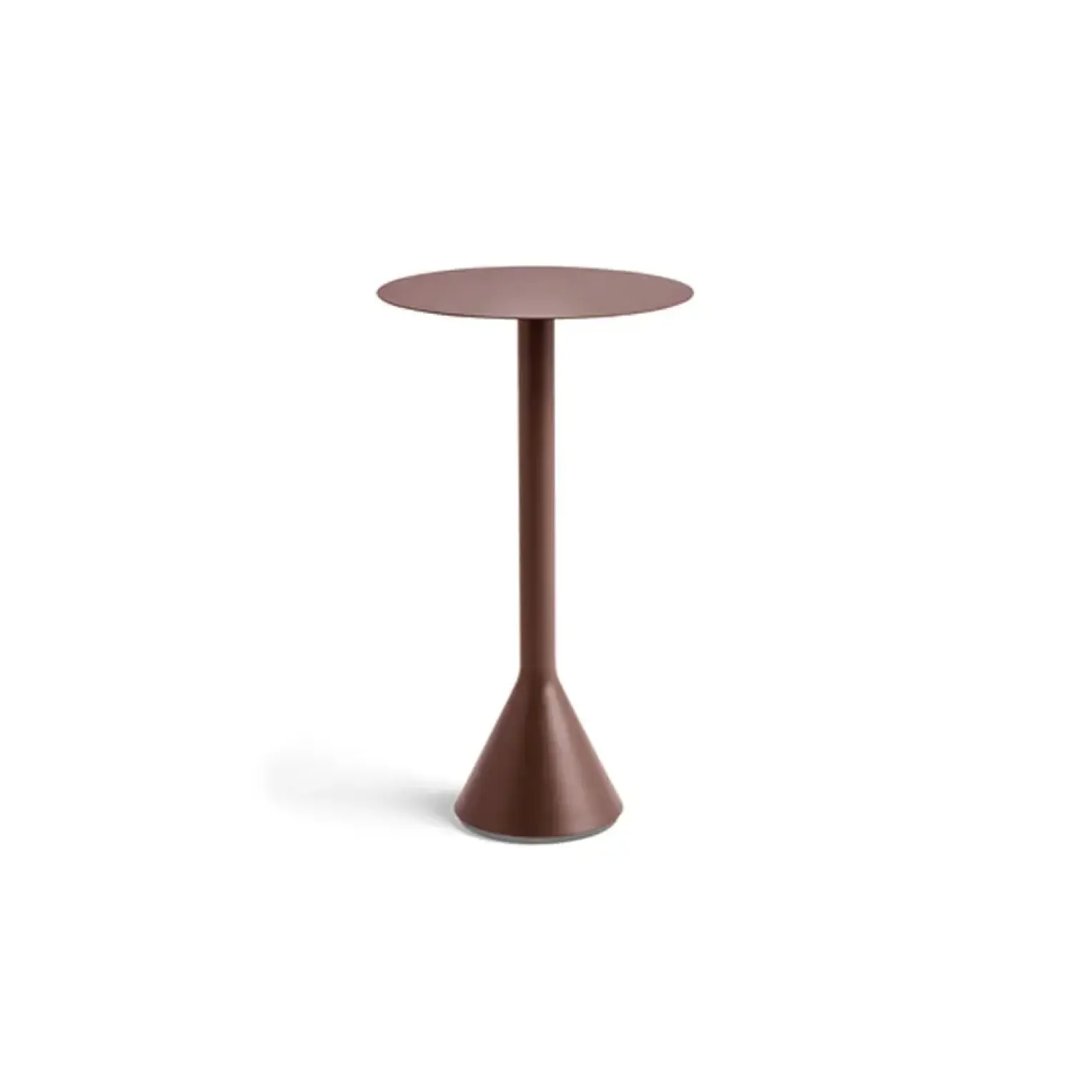 havebord - Palissade Cone table High - Rød - Iron red - Ø: 60 cm*Hay New