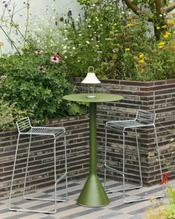 havebord - Palissade Cone table High - Rød - Iron red - Ø: 60 cm*Hay New