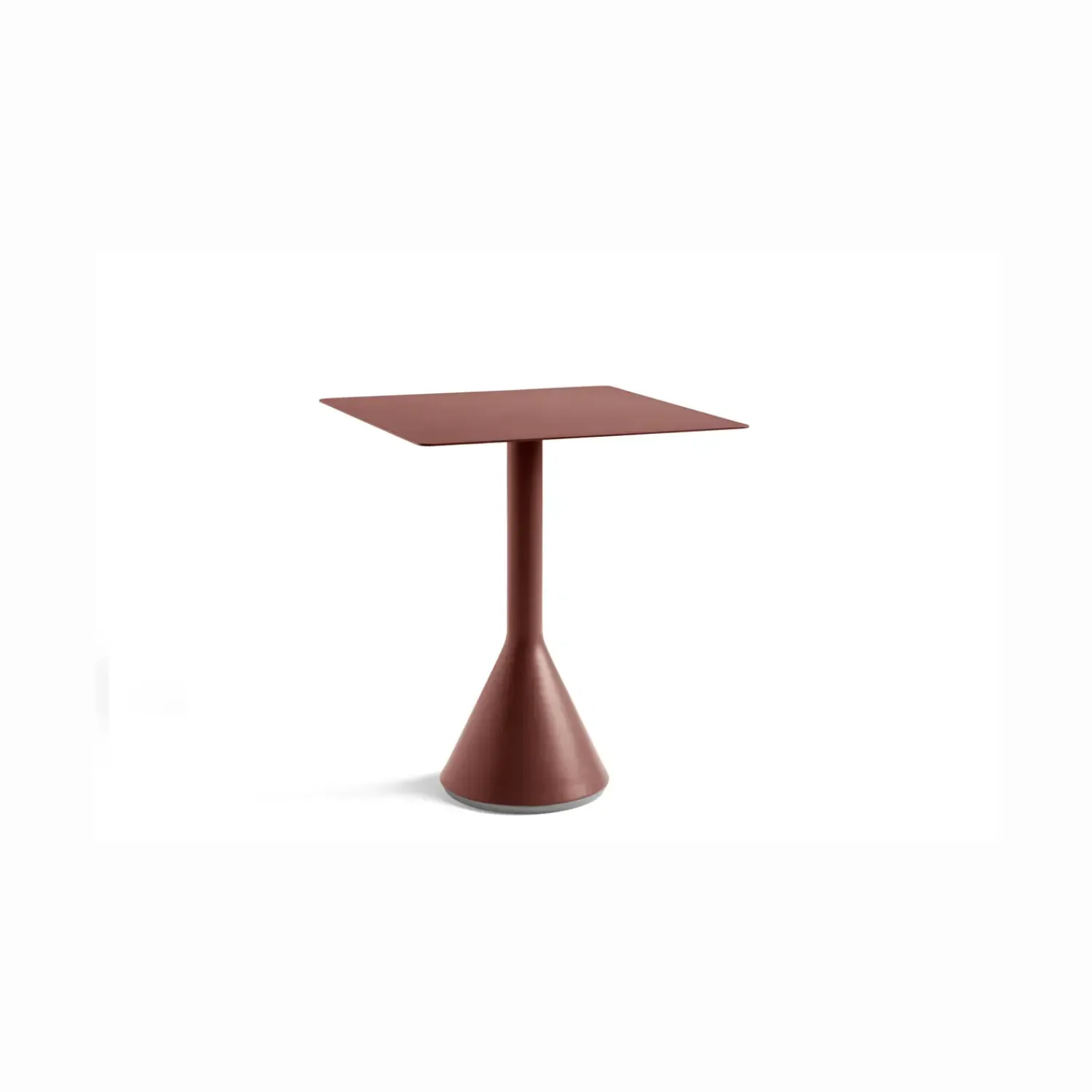 havebord - Palissade havebord - Cone table - Rød - Iron red - 65x65x74 cm^Hay New