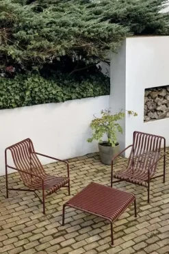 havebord - Palissade Loungebord - lav - Rød - Iron red - H38 X W81 X L86 - Low table^Hay Discount