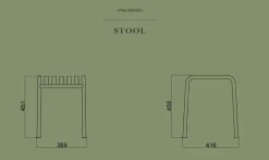 haveskammel - Palissade skammel - Lysegrå - Sky grey - stool^Hay Outlet