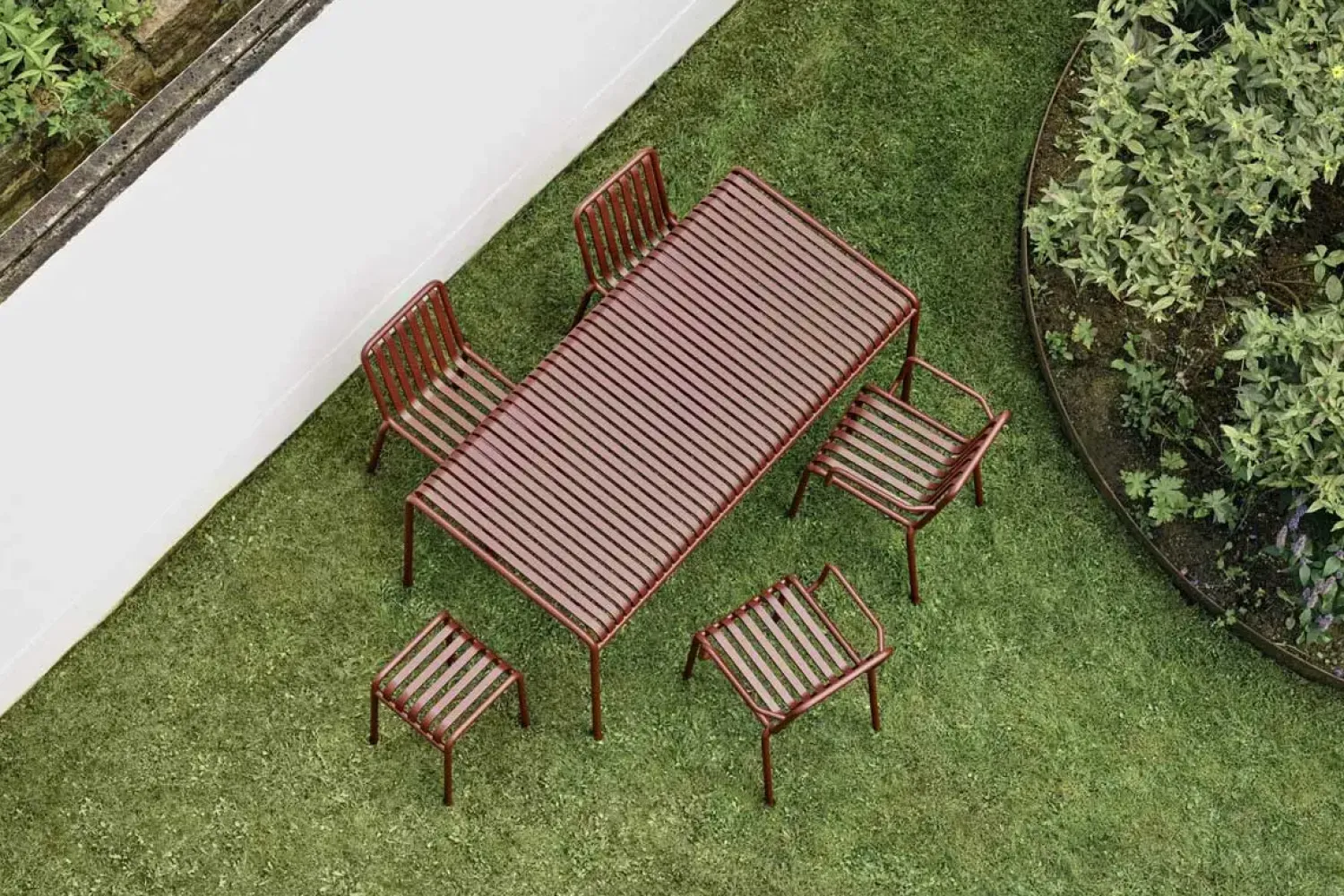 haveskammel - Palissade skammel Rød / Iron red - Stool^Hay Best