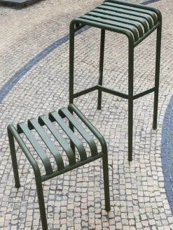 haveskammel - Palissade skammel Oliven grøn - Stool*Hay