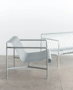havestol - Palissade lounge Chair Low - Galvaniseret stål - hot galvanised^Hay