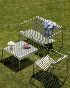 havestol - Palissade lounge Chair Low - Galvaniseret stål - hot galvanised^Hay