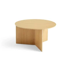 sofabord - Slit table Wood XL - Eg - Ø65 cm - H35 cm^Hay Hot