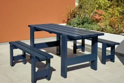 Weekday Havebord - Weekday table - B:180 cm - Steel Blue - Blå - Fyrretræ / Lacquered Pinewood^Hay Best