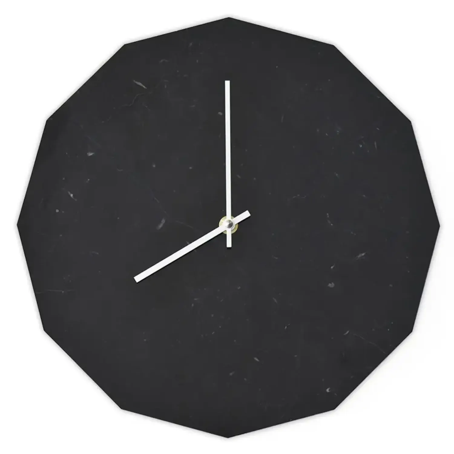 - Marble Nero Vægur, Sølv Ø28*Hemverk Outlet