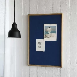 - Opslagstavle m. akustiske egenskaber - Recy - Blå - 40x60*Hemverk