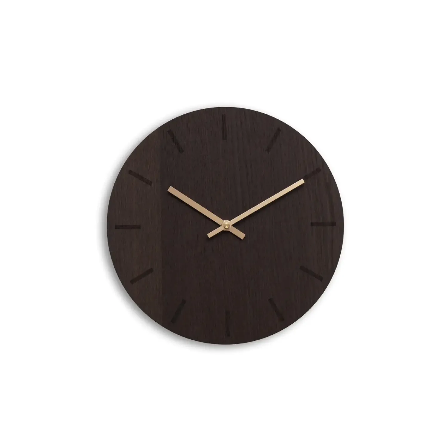 - Vægur - Dark Oak - Mørk Eg/Kobber - Ø28 cm*Hemverk New