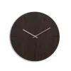 - Vægur - Dark Oak - Mørk Eg/Sølv - Ø38 cm^Hemverk Online
