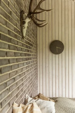 - Vægur - Dark Oak - Mørk Eg/Kobber - Ø38 cm*Hemverk Discount