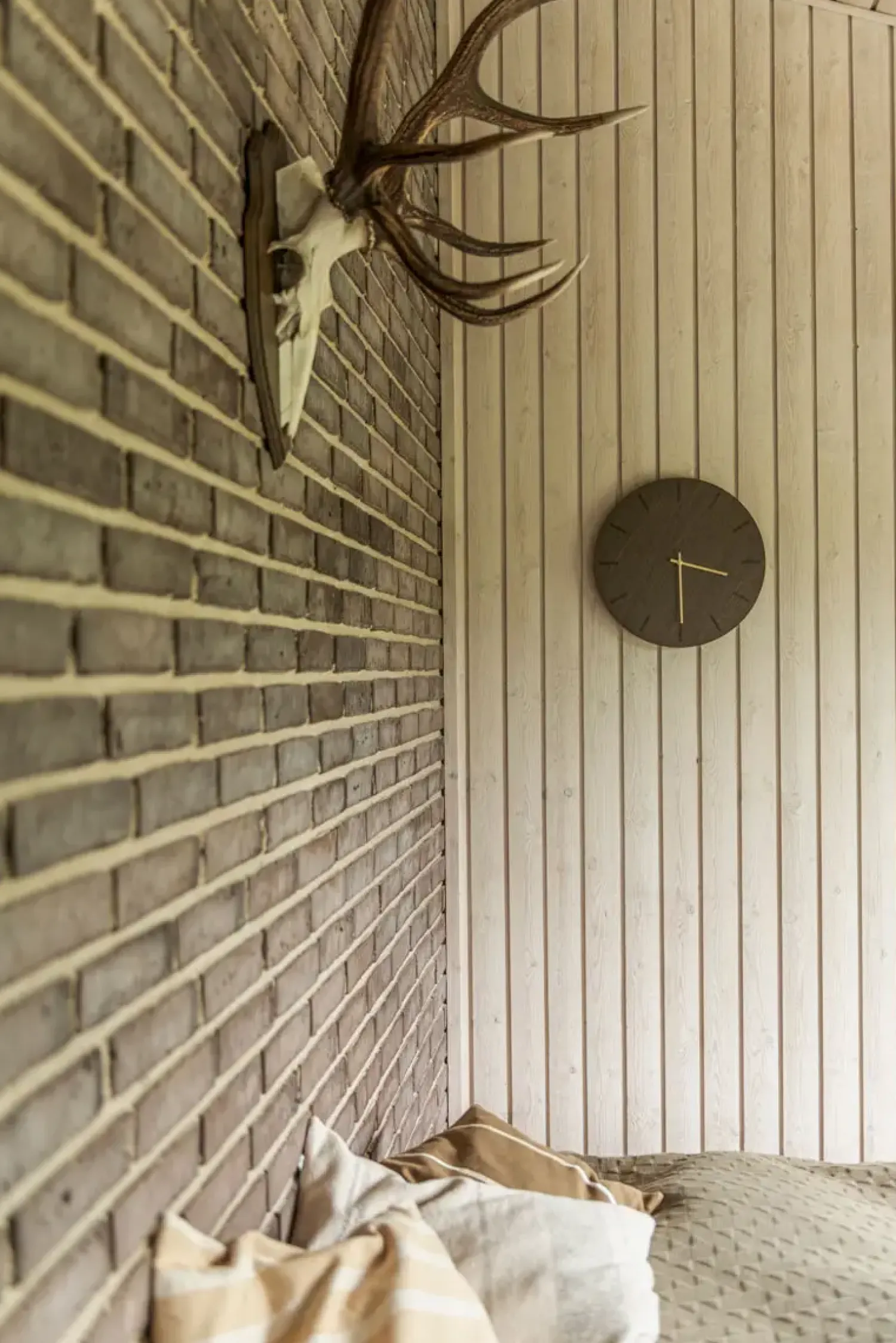 - Vægur - Dark Oak - Mørk Eg/Kobber - Ø38 cm*Hemverk Discount