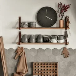 - Vægur - Gunpowder - Sort/Kobber - Ø28 cm^Hemverk Discount