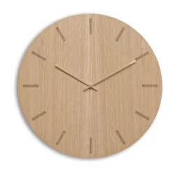 - Vægur - Light Oak - Eg/Kobber - Ø38 cm^Hemverk New
