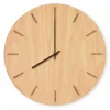 - Vægur - Light Oak - Eg/Sort - Ø38 cm*Hemverk Discount