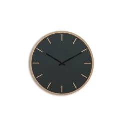 - Vægur - Lys Eg/Mørkegrøn - Sorte visere - Ø28 cm^Hemverk Hot