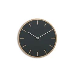 - Vægur - Lys Eg/Mørkegrøn - Sølv visere - Ø28 cm*Hemverk Clearance