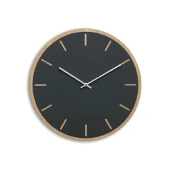 - Vægur - Lys Eg/Mørkegrøn - Sølv visere - Ø38 cm^Hemverk Clearance