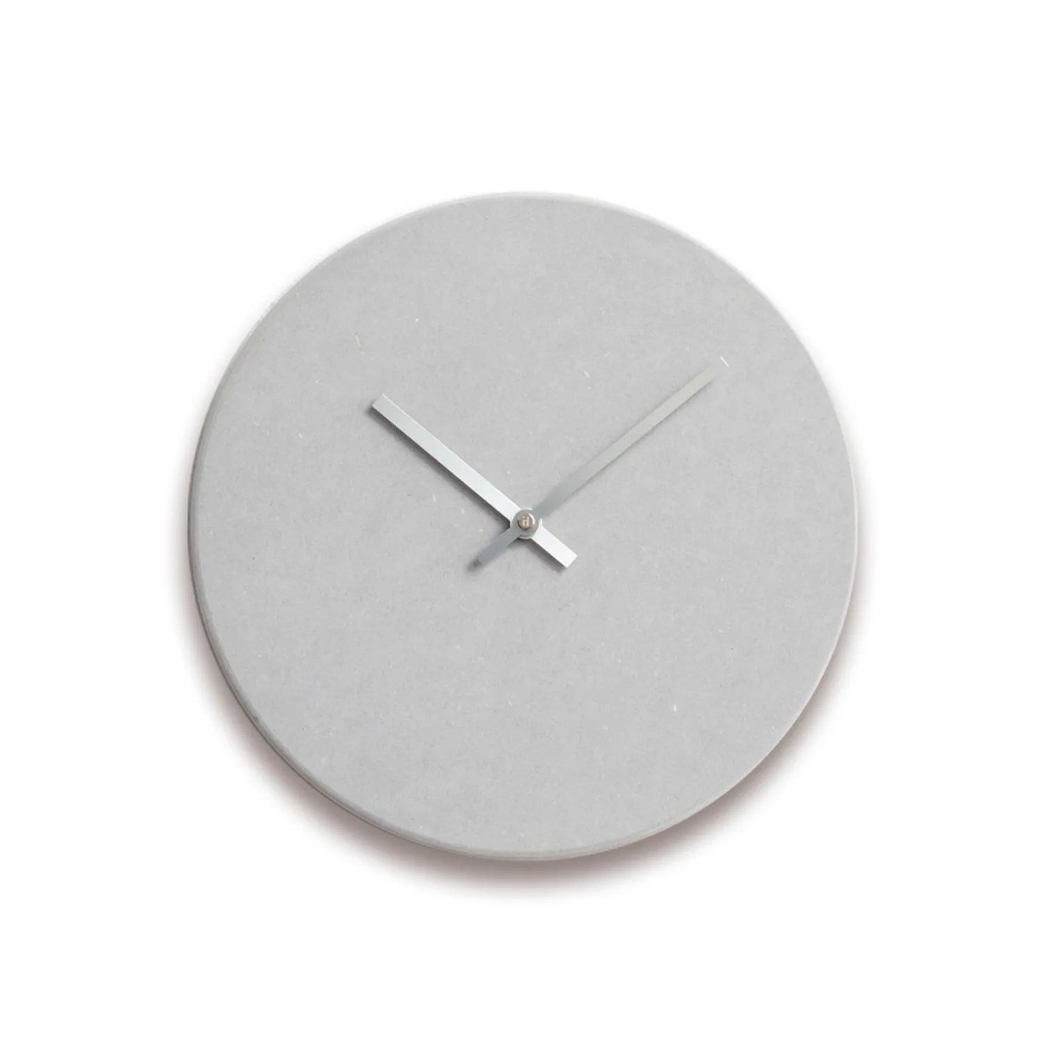 - Vægur - Shape - Lys grå - Sølv visere - Ø28 cm^Hemverk