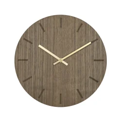 - Vægur - Valnød - Ø38 cm - Kobber visere^Hemverk Best