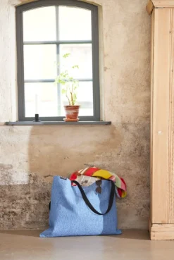 - Strandtaske - Beach Bag - 70 x 53 cm - Blå / Blue^Horredsmattan Clearance