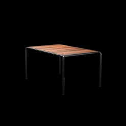 - AVANTI Dining table, 153x98 cm - Bordplade: Thermo ash, Stellet : Sort^Houe Outlet