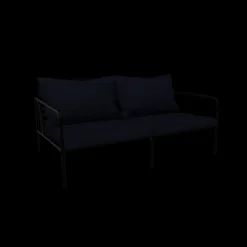 - AVON 2 seater sofa - Pude: Indigo, Stellet: Sort*Houe Hot