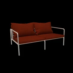 - AVON 2 seater sofa - Pude: Rust, Stellet: Muted Hvid*Houe Outlet