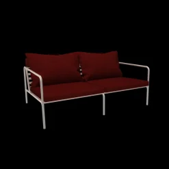 - AVON 2 seater sofa - Pude: Scarlet, Stellet: Muted Hvid*Houe Sale