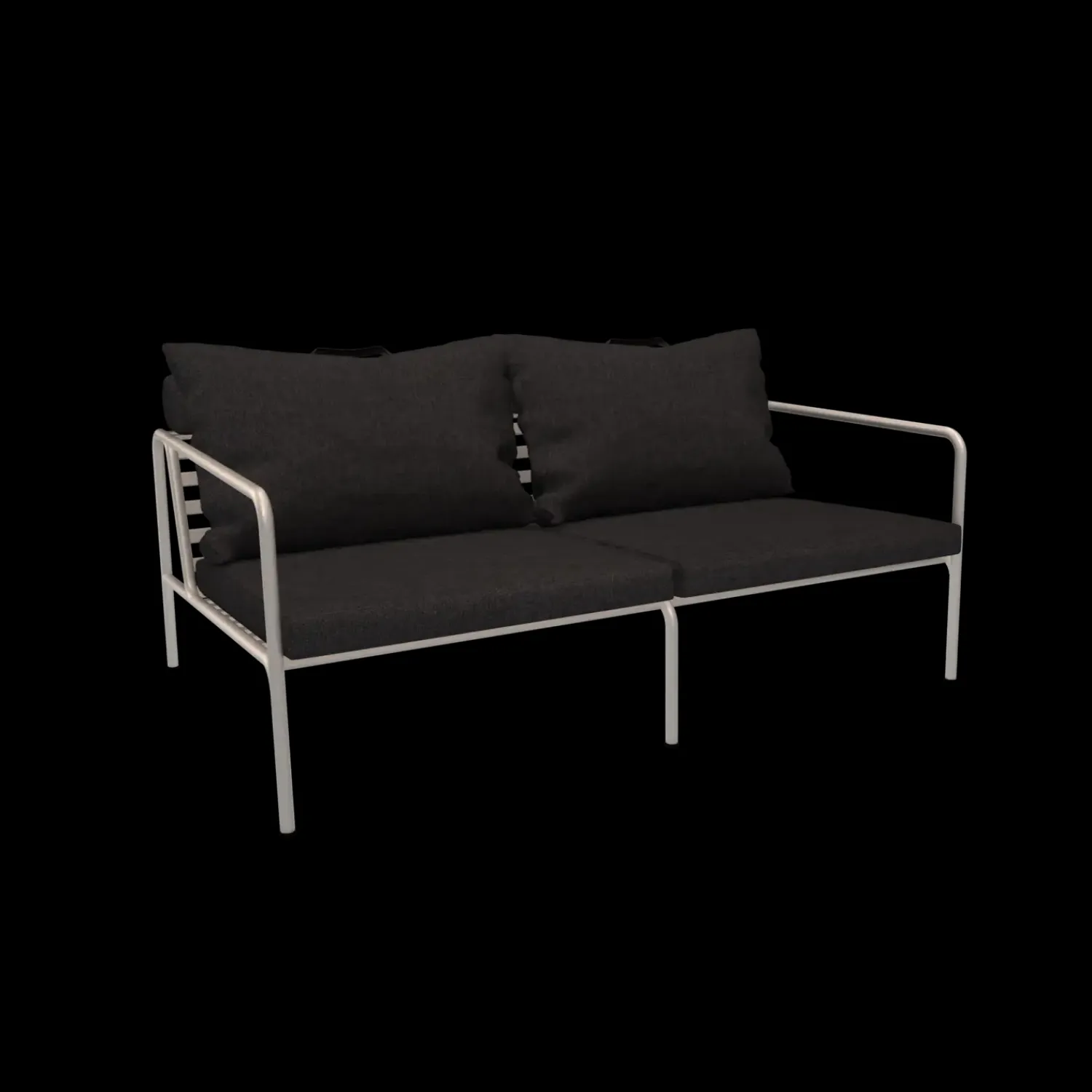 - AVON 2 seater sofa - Pude: Slate, Stellet: Muted Hvid^Houe Sale