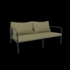 - AVON 2 seater sofa - Pude: Leaf, Stellet: Sort*Houe