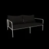 - AVON 2 seater sofa - Pude: Mørke Grå, Stellet: Muted Hvid^Houe Online