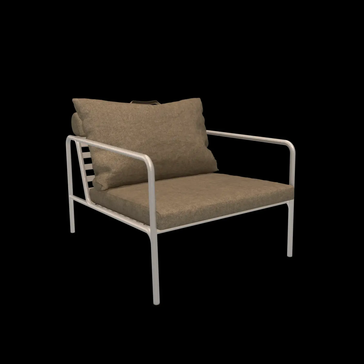 - AVON Chair - Pude: Papyrus, Stellet: Muted Hvid*Houe Best