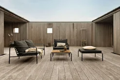 - AVON Ottoman - Char. Fabric*Houe Hot