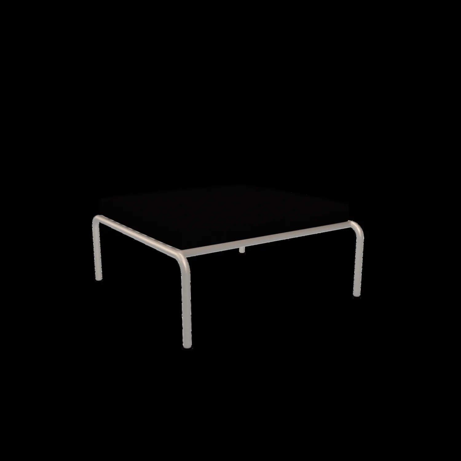 - AVON Ottoman - Pude: Char, Stellet: Muted Hvid^Houe Clearance