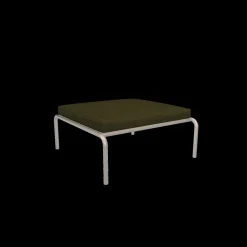 - AVON Ottoman - Pude: Leaf, Stellet: Muted Hvid^Houe