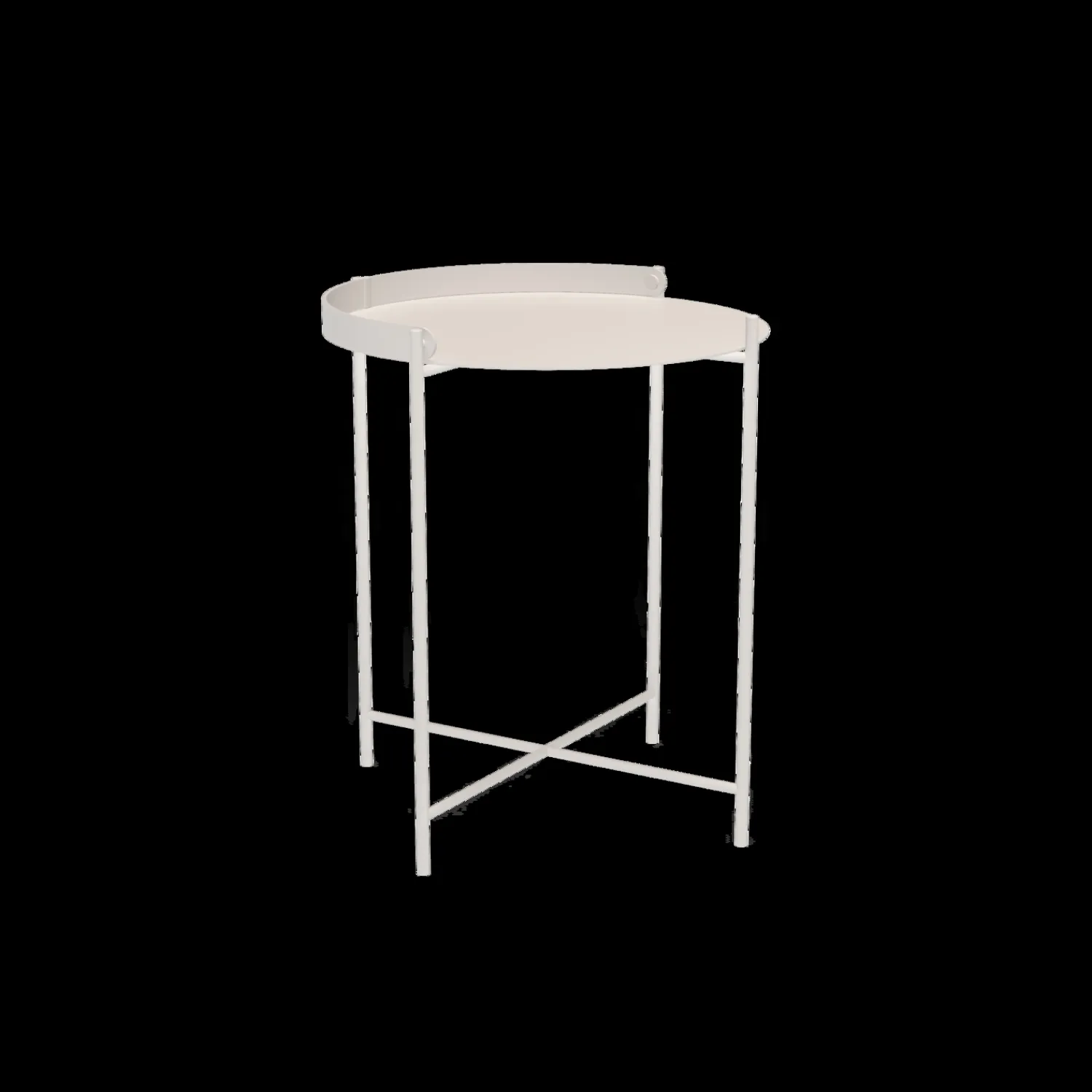 - EDGE Tray table Ø46,5 - Muted Hvid^Houe Hot