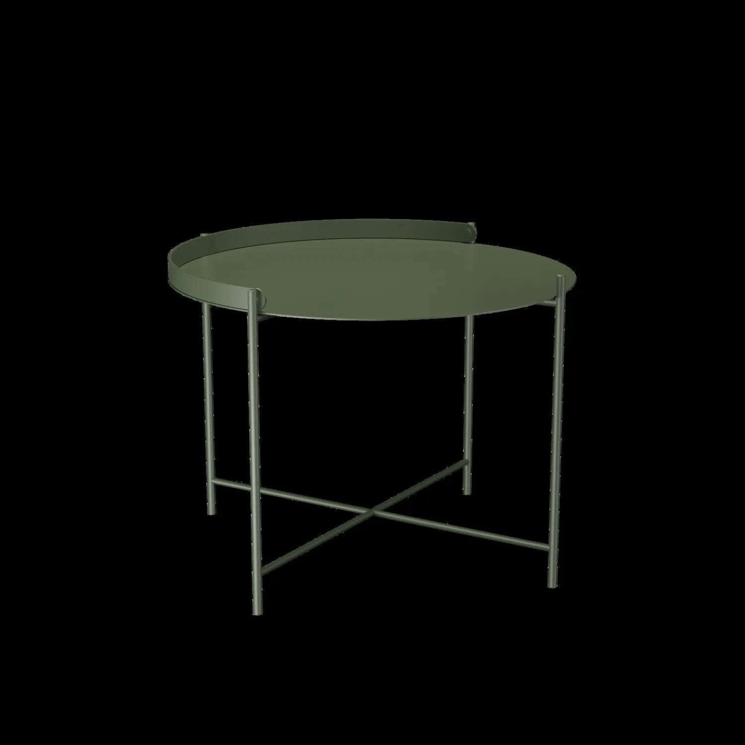 - EDGE Tray table Ø62 - Oliven Grøn*Houe Outlet