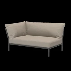 - LEVEL 2 Corner, left - Ash. Fabric - 139x92,5 cm*Houe New