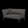 - LEVEL 2 Corner, left - Dark grey. Fabric - 139x92,5 cm^Houe Clearance