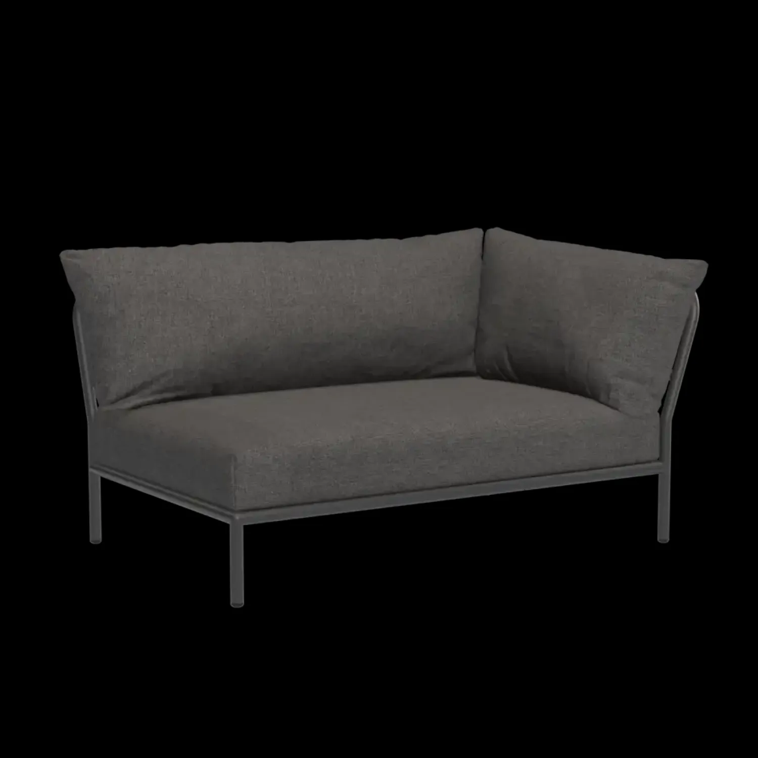 - LEVEL 2 Corner, right - Dark grey. Fabric - H:68 x W:139 x D:92 cm^Houe Clearance