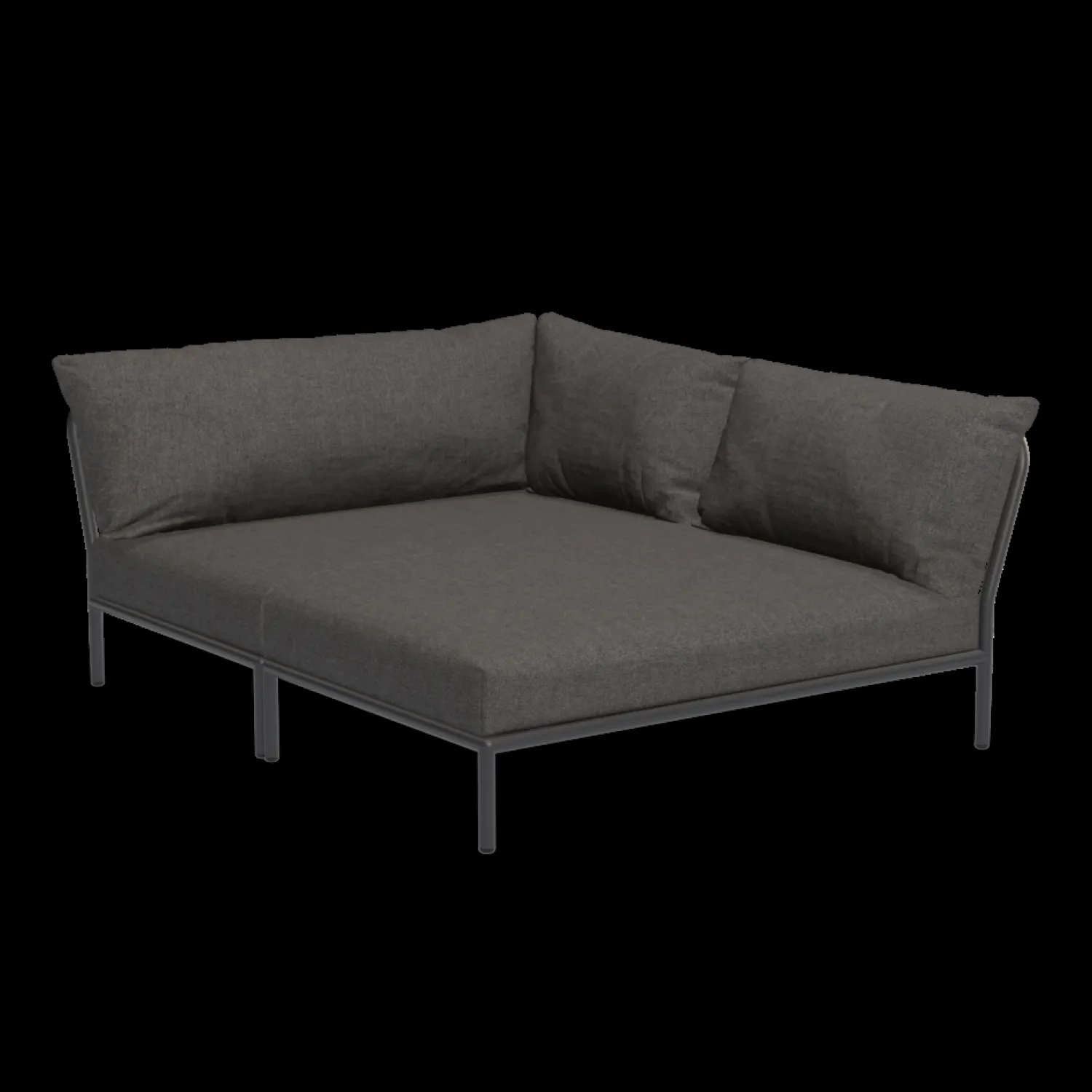 - LEVEL 2 Cozy Corner, right - Dark grey. Fabric^Houe Outlet