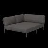 - LEVEL Cozy Corner, left - Dark grey. Fabric*Houe New