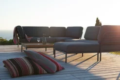 - LEVEL Ottoman - Dark grey. Fabric^Houe Hot