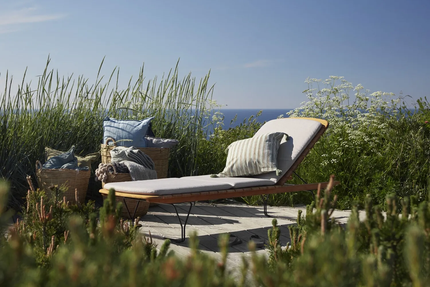 - MOLO Sunbed Cushion - Ash. Fabric^Houe